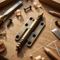 Paumelle à vase acier vieux laiton Diall 110 x 55 mm gauche-QCL Outlet