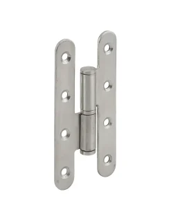 Paumelle de Paris porte d'entrée / d'intérieur, 110x55x2.5mm, inox, gauche --Thirard Discount