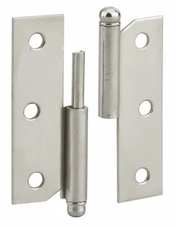 Paumelle de porte de meuble / porte légère, 60x40mm, acier, gauche --Thirard Outlet