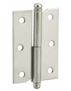 Paumelle de porte de meuble / porte légère, 60x40mm, acier, gauche --Thirard Outlet