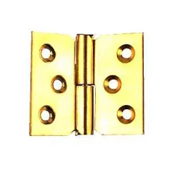 Paumelle laitonnée 50 x 40 mm gauche vendue par 2-QCL Discount