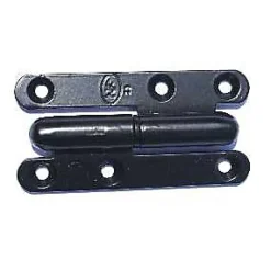 Paumelle noire ronde Afbat 140 x 60 mm droite^QCL Hot