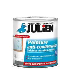 Peinture anti condensation cuisines et salles de bains mat blanc mat 2,5L-Julien Hot