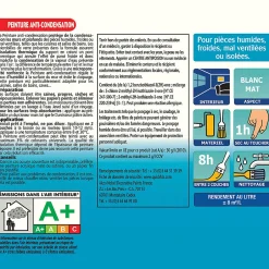 Peinture anti condensation cuisines et salles de bains mat blanc mat 0,5L-Julien Clearance