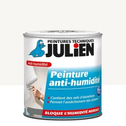 Peinture anti humidité blanc satiné 2,5L-Julien Hot