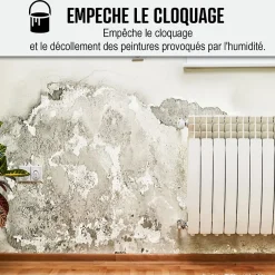 Peinture anti humidité mur humide salle de bain - ARCASCREEN - 2.5 L (jusqu'à 10 m²) --Arcane Industries Outlet