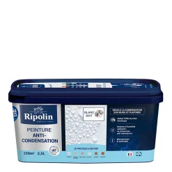 Peinture anti-condensation intérieur mat blanc 2,5L^Ripolin New