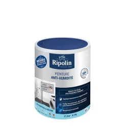 Peinture anti-humidité intérieur satin gris souris 0,75L-Ripolin Discount