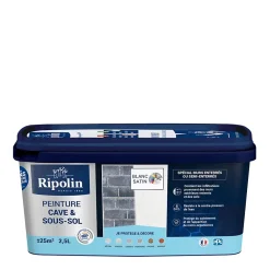 Peinture cave & sous-sol intérieur satin 2,5L^Ripolin New