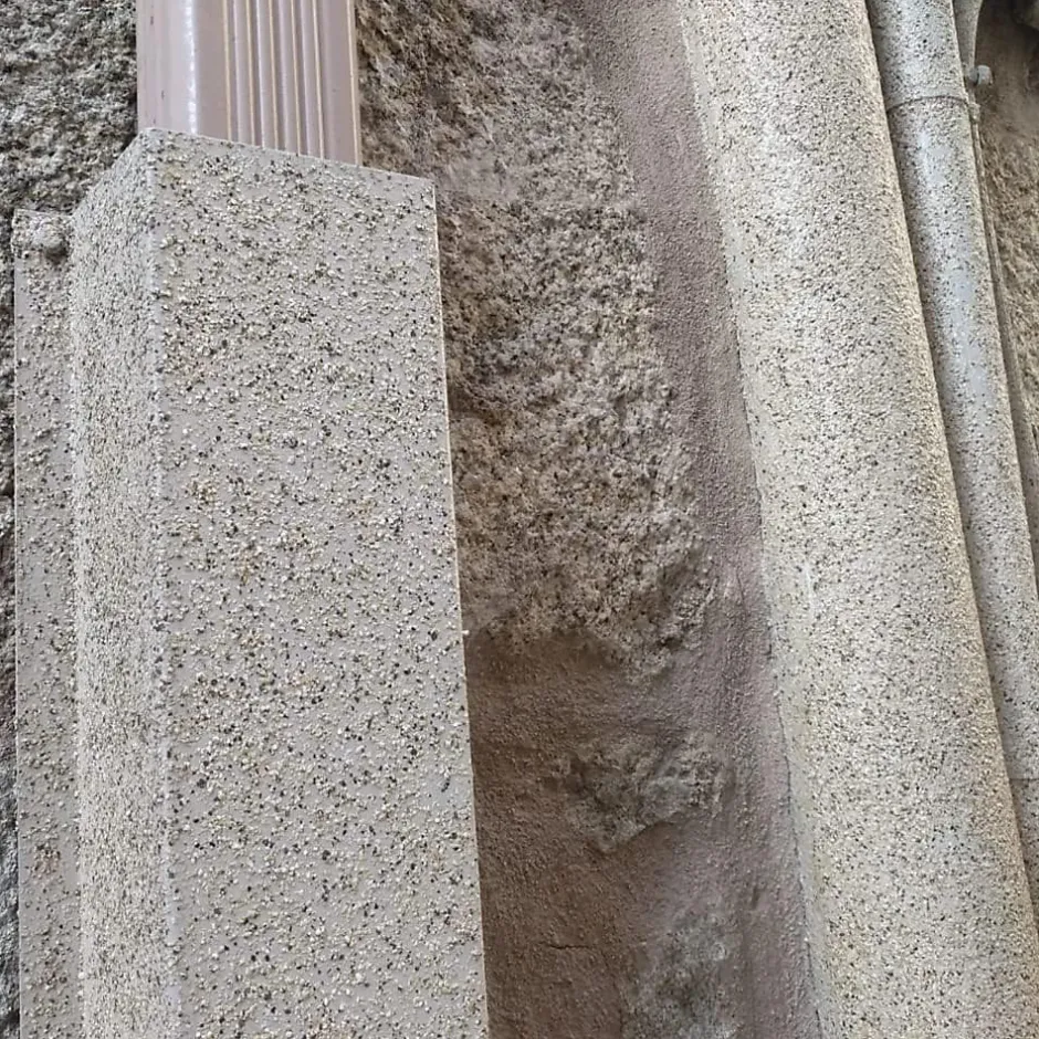 Peinture effet pierre (5+1 kg - Rose). Revêtement imperméable extérieur avec finition pierre naturelle^Sopgal Sale