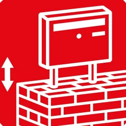 Pied de boîte à colis Burg Wächter, lot de 2^Burg-Wachter Hot