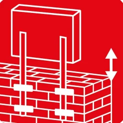 Pied de boîte à colis Burg Wächter, lot de 2^Burg-Wachter Hot