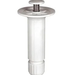 Pied de caisson plastique ø28x Hauteur 120 mm blanc à vis- Hot