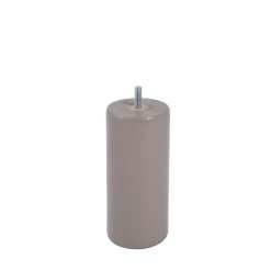 Pied de lit cylindrique en hêtre taupe H. 15 x Ø6,8 cm-Bar plus Outlet
