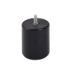 Pied de lit cylindrique en hêtre noir H. 8 x Ø6,8 cm-Bar plus Discount