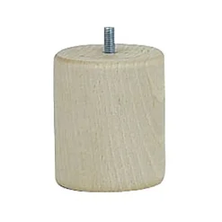 Pied de lit cylindrique H. 80 mm x ø68 mm brut-Bar plus Clearance