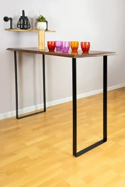 Pied de meuble cadre en acier noir Cime H. 85 cm- Best