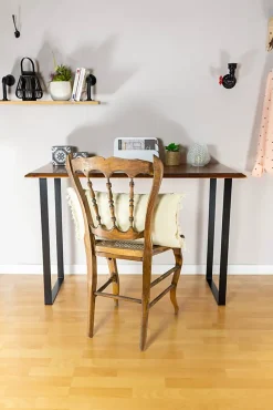 Pied de meuble cadre en acier noir H. 71 cm^Cime Clearance