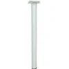 Pied de meuble H. 200 mm x ø 30 mm blanc^Diall Online