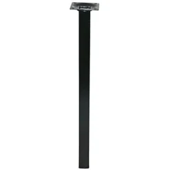 Pied de meuble noir 25 x 25 x H. 200 mm^Diall