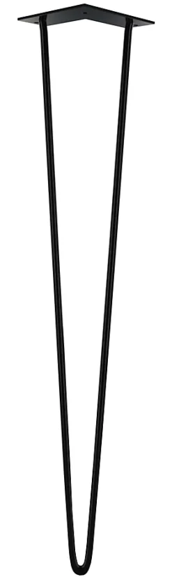 Pied de meuble en triangle en acier noir Cime H. 71 cm^ Best