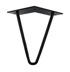 Pied de meuble en triangle en acier noir Cime H. 16 cm^ Discount