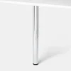 Pied de plan de travail Nantua H. 87.5 cm / 90 cm x ø 6 cm chromé, 1 pièce^GoodHome Online