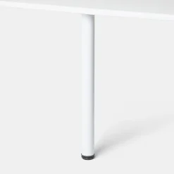 Pied de plan de travail Nantua H. 87.5 cm / 90 cm x ø 6 cm blanc, 1 pièce^GoodHome Hot