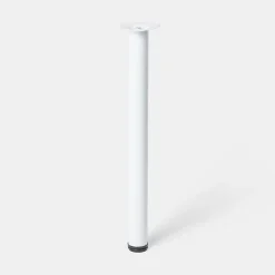 Pied de plan de travail Nantua H. 87.5 cm / 90 cm x ø 6 cm blanc, 1 pièce^GoodHome Hot