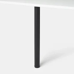 Pied de plan de travail Nantua H. 87.5 cm / 90 cm x ø 6 cm noir, 1 pièce-GoodHome Sale