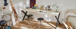 Pied de table modèle X H. 71 cm métal noir^Mottez Best