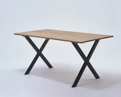 Pied de table modèle X H. 71 cm métal noir^Mottez Best