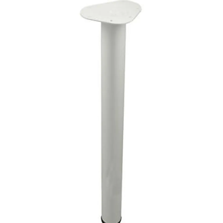 Pied de table réglable ø60 x H. 700 mm blanc-Diall Discount
