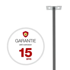 Pied elliptique Gris RAL 7037 M^Renz Sale