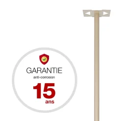 Pied elliptique Ivoire brillant RAL 1015B-Renz Discount