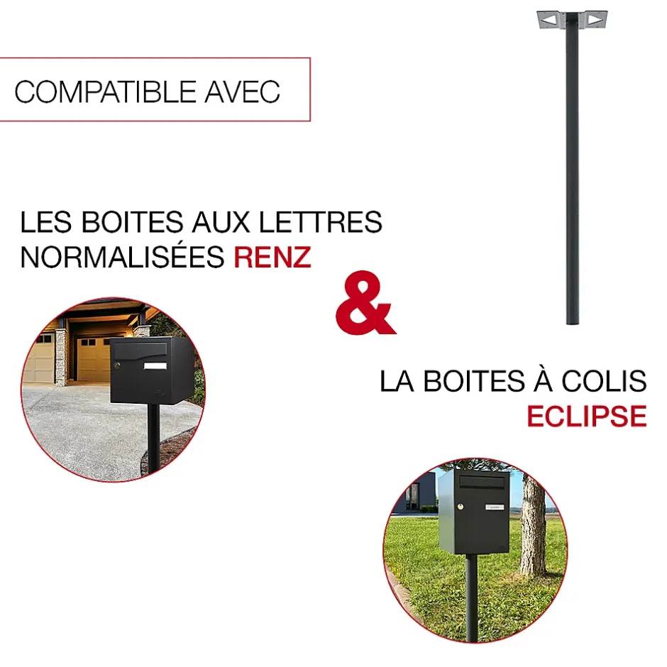 Pied elliptique Noir Sablé RAL 2100 MS^Renz Clearance