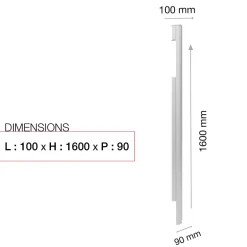 Pied latéral à sceller Blanc 9010M-Renz