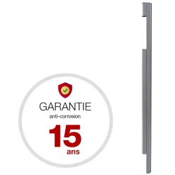 Pied latéral à sceller Gris mat 7037 M-Renz Best