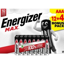 Pile AAA LR3 Max vendue par 16 pièces^Energizer Best