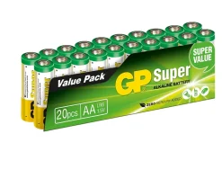 Pile alcaline AA / LR6 - 1.5V (pack de 20)^GP Outlet