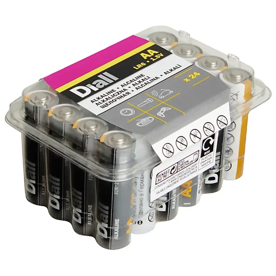 Pile alcaline AA (LR6) , lot de 24^Diall Clearance