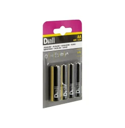 Pile alcaline AA (LR6) , lot de 4^Diall New