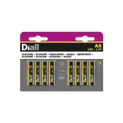 Pile alcaline AA (LR6) , lot de 8-Diall Discount