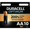 Pile alcaline AA (LR6) Optimum, lot de 10^Duracell Clearance