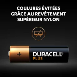Pile alcaline AA (LR6) Plus, lot de 8^Duracell New