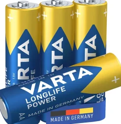 Pile alcaline AA (LR6) Long-life Power, lot de 4-Varta Hot
