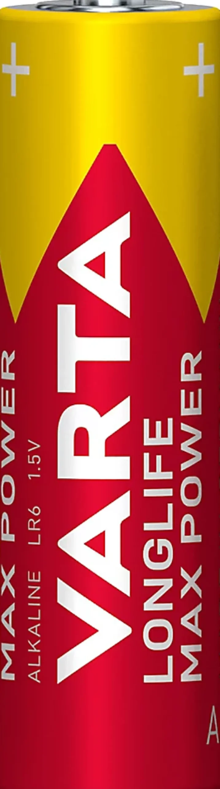 Pile alcaline AA (LR6) Long-life Max Power, lot de 8^Varta