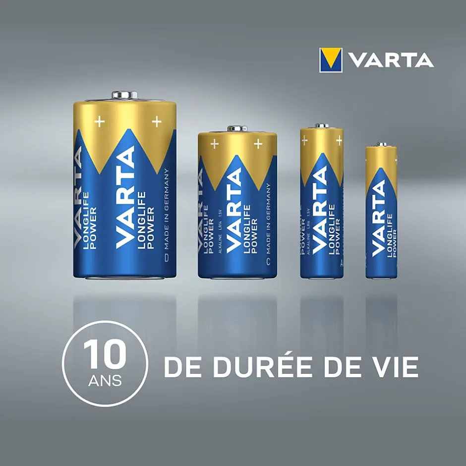 Pile alcaline AA (LR6) Long-life Power, lot de 2-Varta Clearance