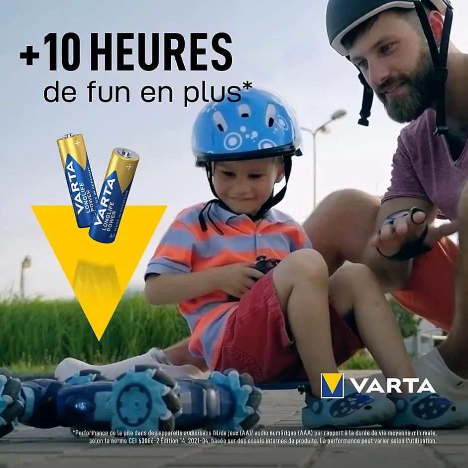 Pile alcaline AA (LR6) Long-life Power, lot de 2-Varta Clearance