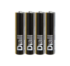 Pile alcaline AAA (LR03) , lot de 4^Diall Hot